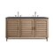 James Martin Vanities Portland 60in Double Vanity Whitewashed Walnut w/ 3 CM Charcoal Soapstone Quartz Top 620-V60D-WW-3CSP - alternate 1